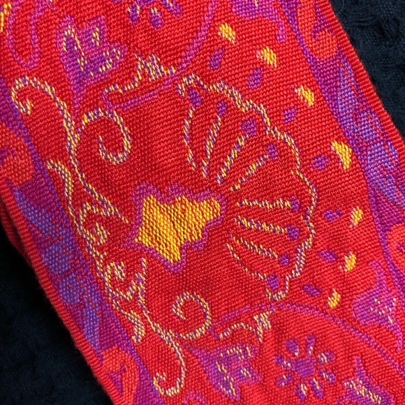 Vintage Liz Claiborne Tapestry Belt - Picture 7 of 8